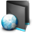 Net Folder Black Icon